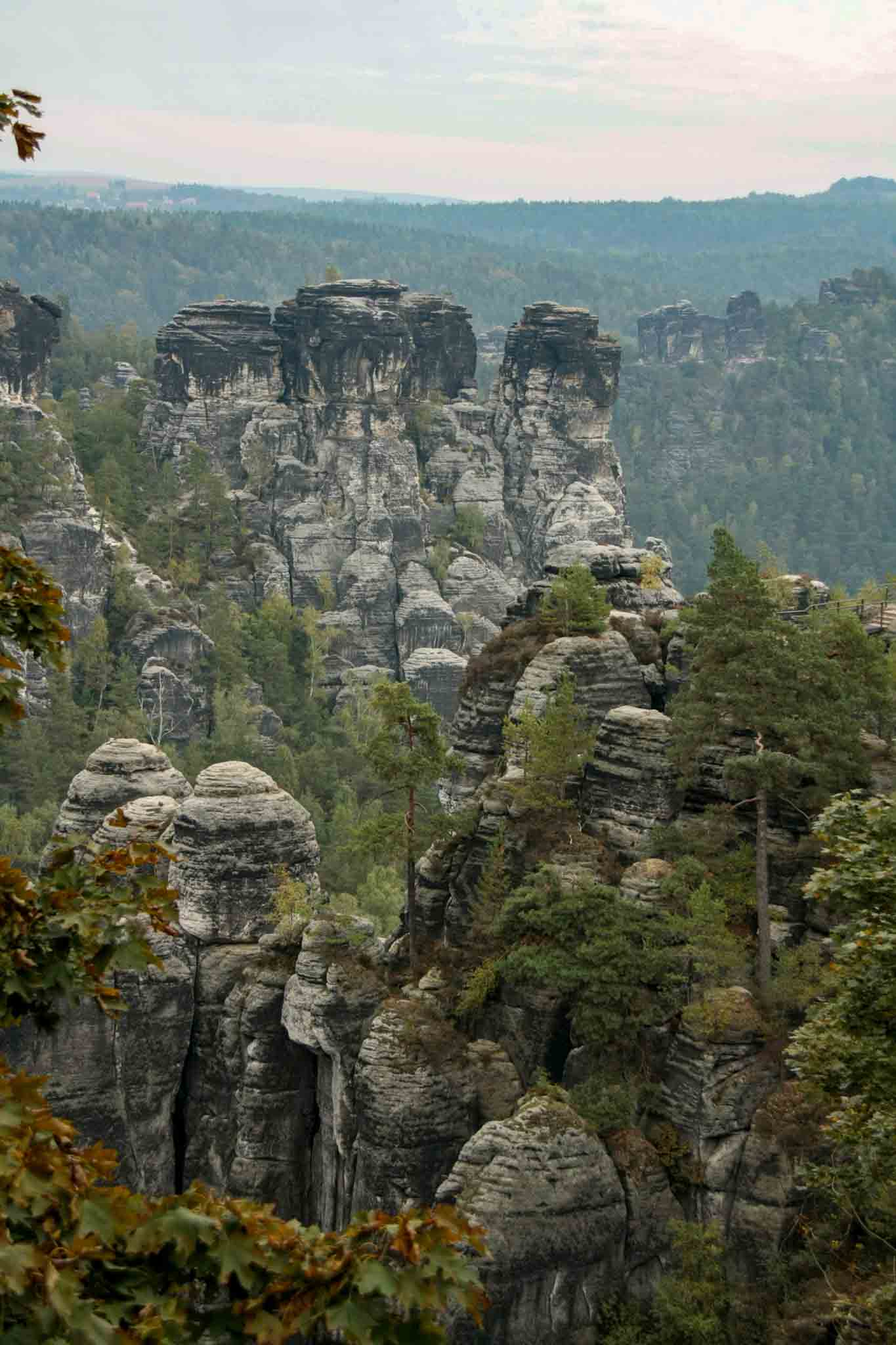 day 2 - view on the way to bastei bridge