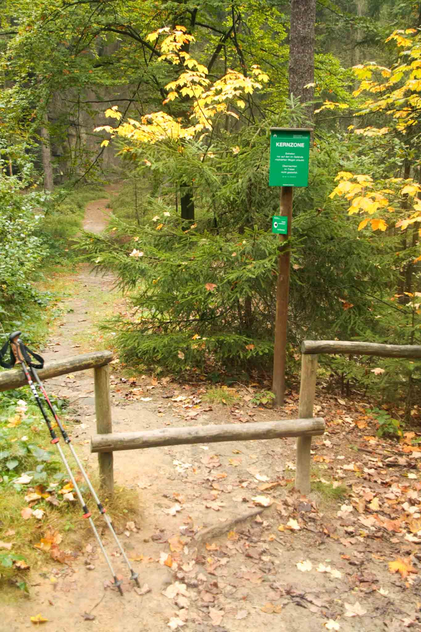 Malerweg Day 3 — forrest, trail, via ferrata start
