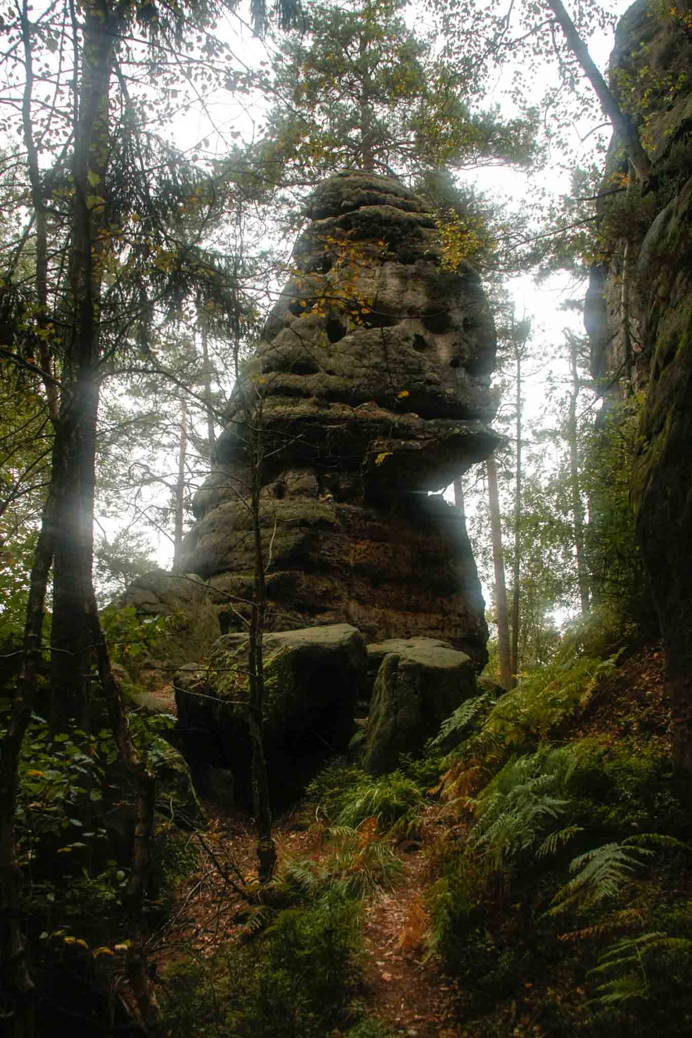 Malerweg Day 3 — boulder rock pillar